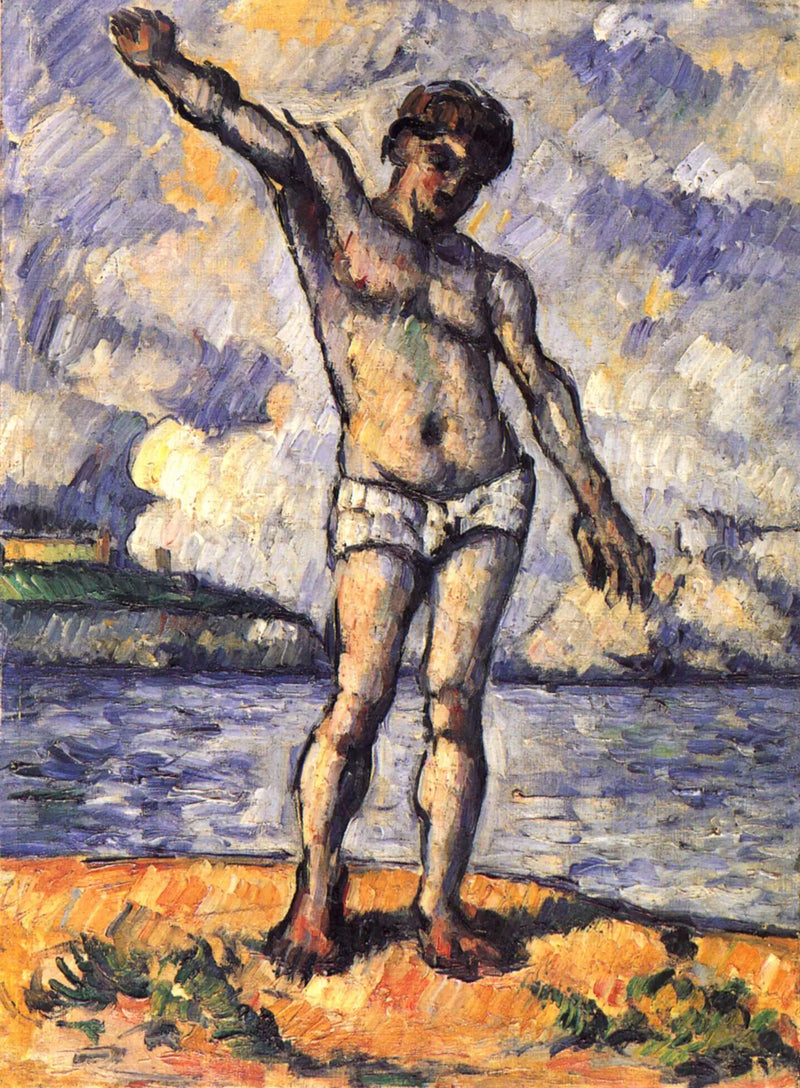 Bather with Outstretched Arms - Paul Cézanne
