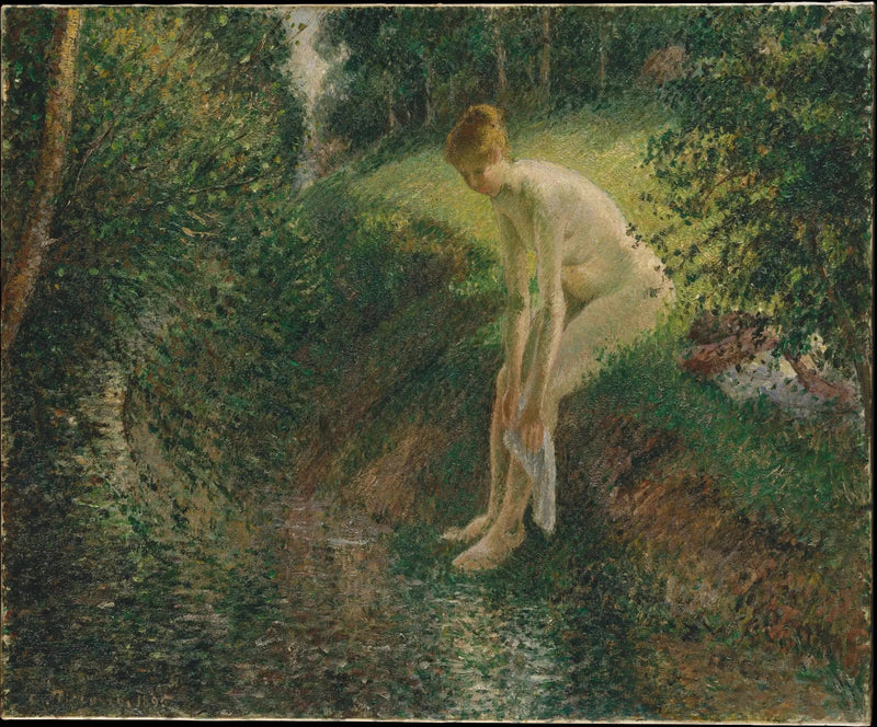 Bather in the Woods - Camille Pissarro