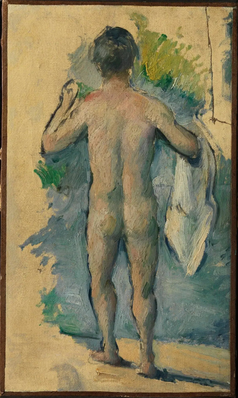 Standing Bather, Seen from Behind - Paul Cézanne