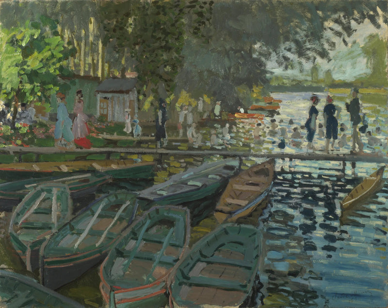 Bathers at La Grenouillère - Claude Monet