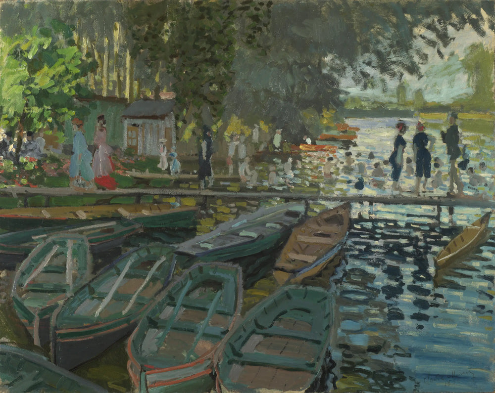 Reproduction du tableau « Baigneurs à la Grenouillère - Claude Monet » par Alpha Reproduction en peinture à l’huile