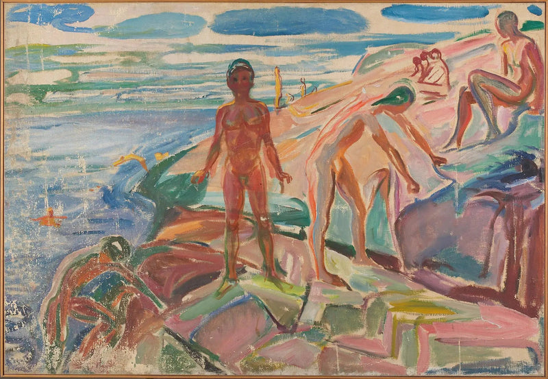 Bathers on the Rocks - Edvard Munch