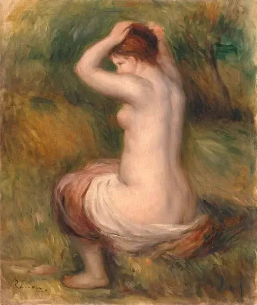 Sitting Nude - Pierre-Auguste Renoir