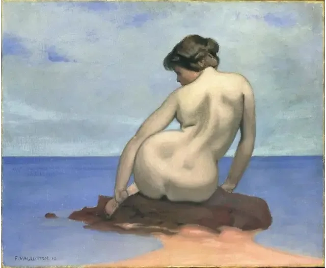 Seated Bather on a Rock - Félix Vallotton