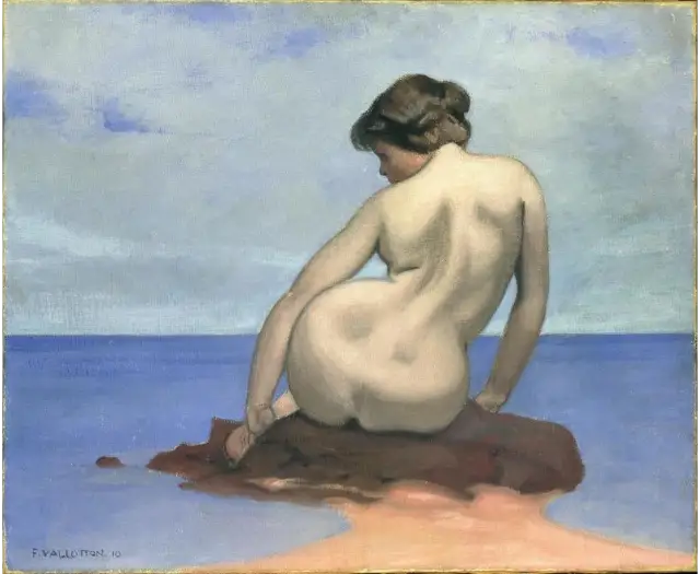 Baigneuse assise sur un rocher - Félix Vallotton - Alpha Reproduction