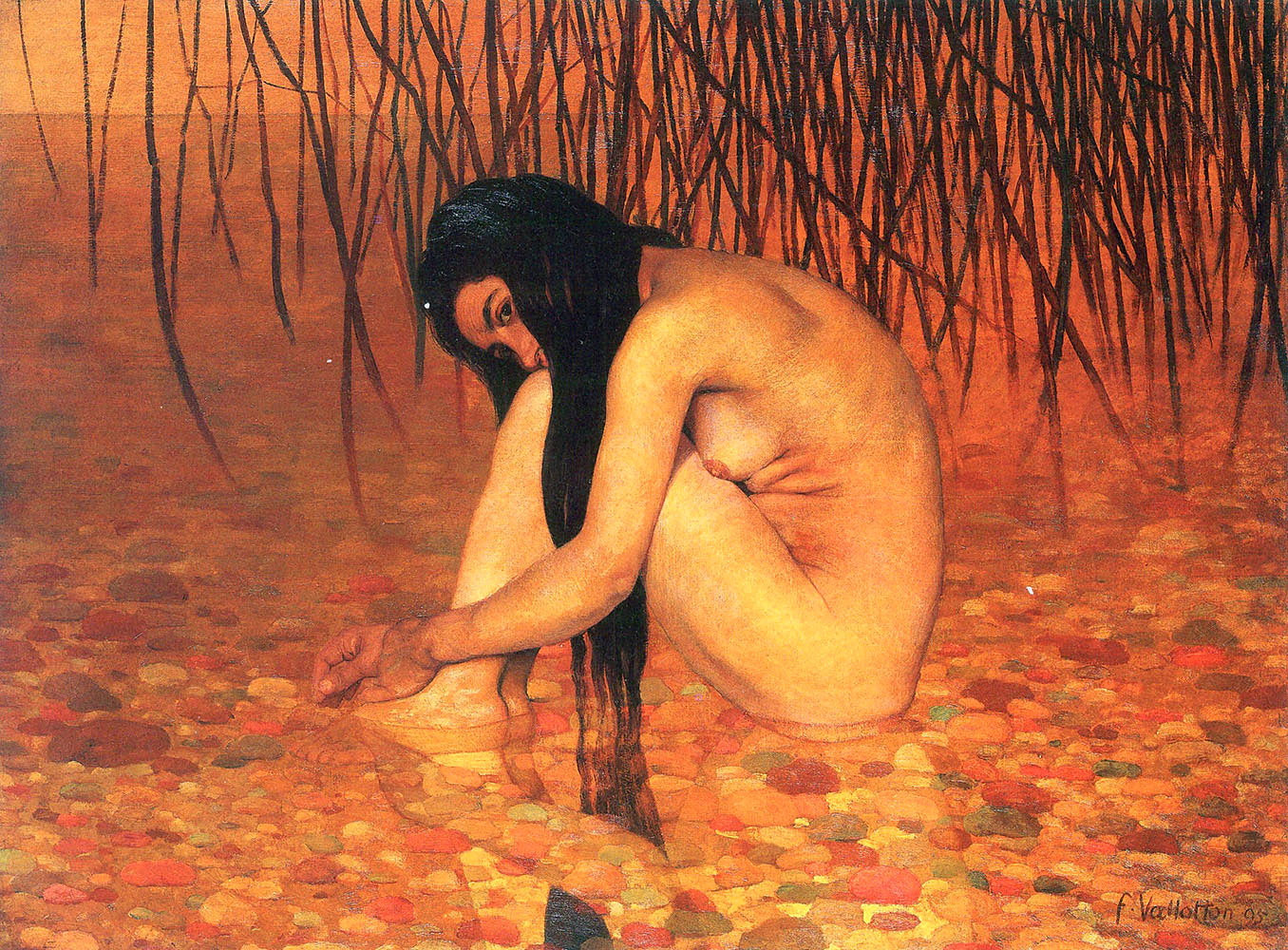 Bather with Reeds - Félix Vallotton