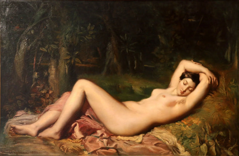 Sleeping Bather Near a Spring - Théodore Chassériau