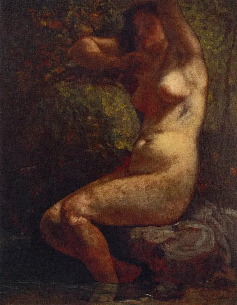 Bather - Gustave Courbet
