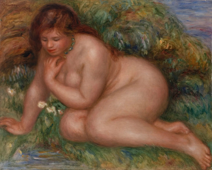 Bather Looking at Herself in the Water - Pierre-Auguste Renoir