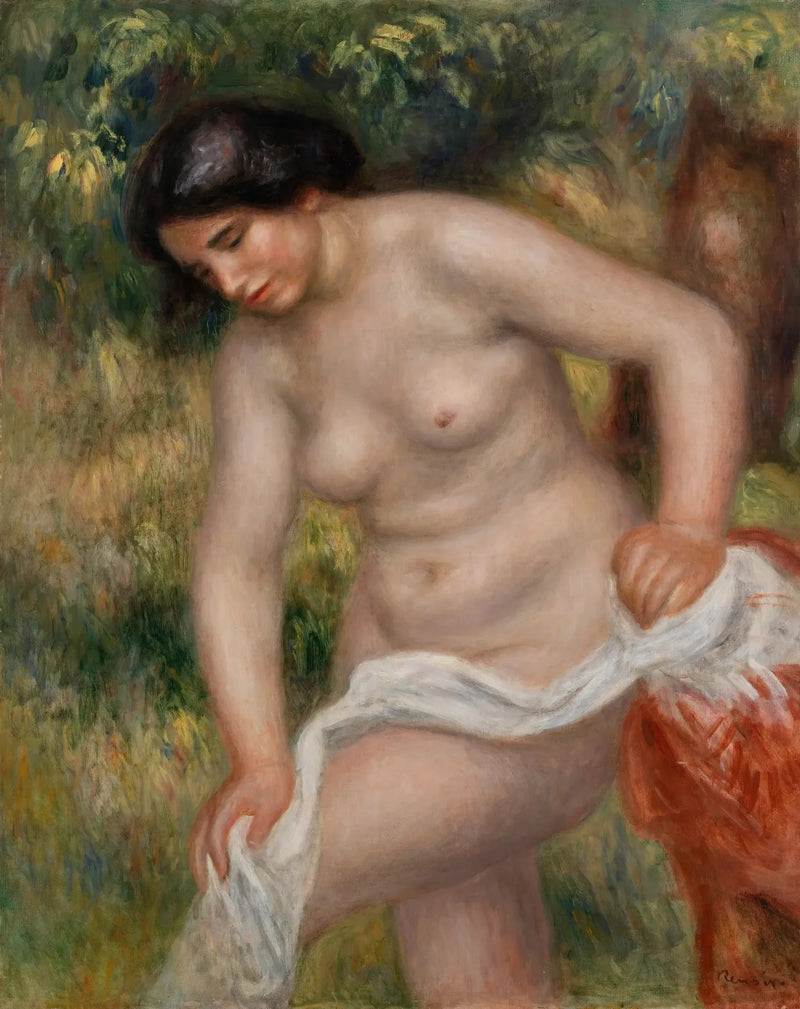 Bather Drying Herself (Bather Wiping Herself) - Pierre-Auguste Renoir