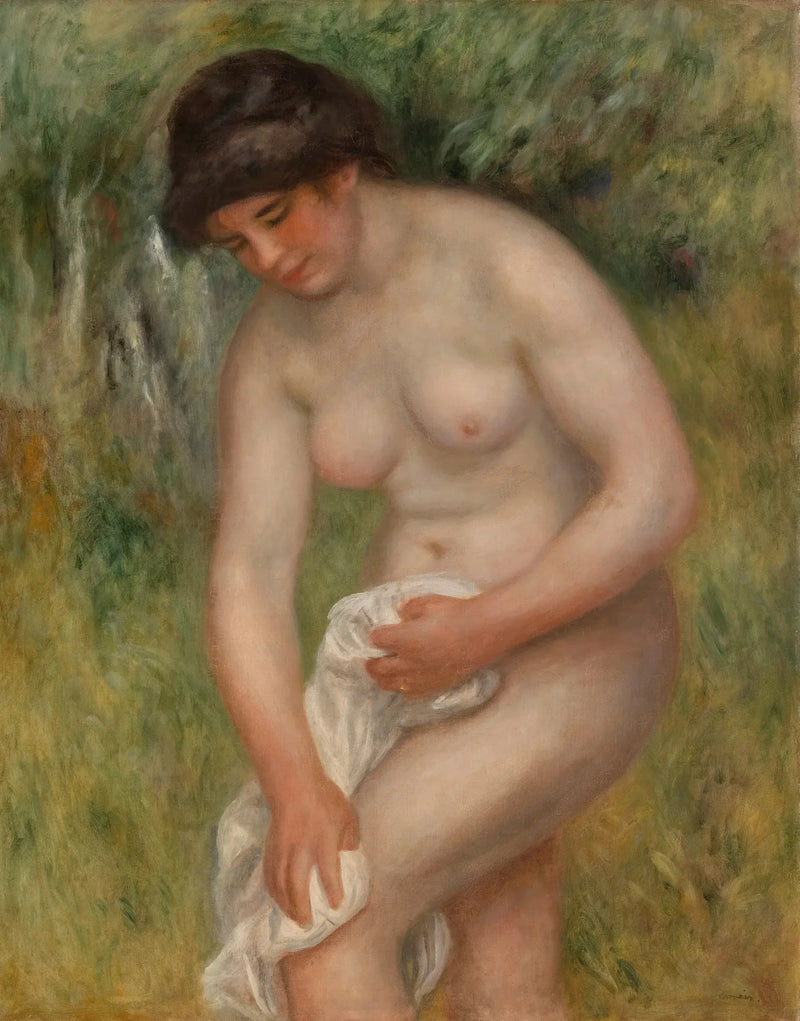 Bather Drying Herself (Bather Wiping Herself) - Pierre-Auguste Renoir