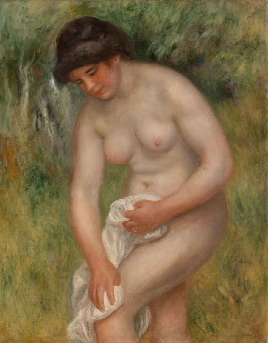 Bather Drying Herself (Bather Wiping Herself) - Pierre-Auguste Renoir
