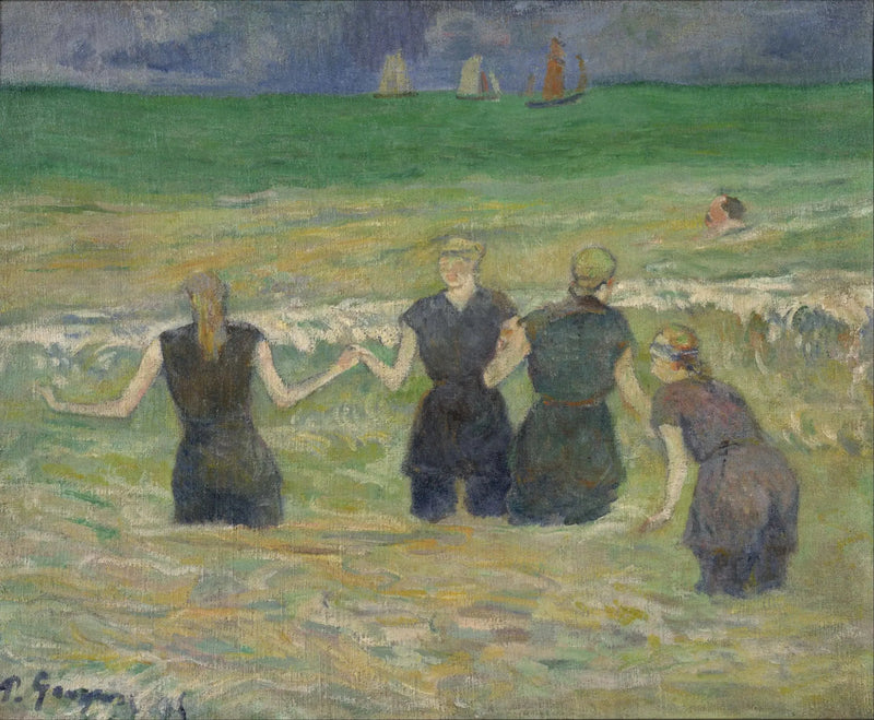Bathers at Dieppe - Paul Gauguin