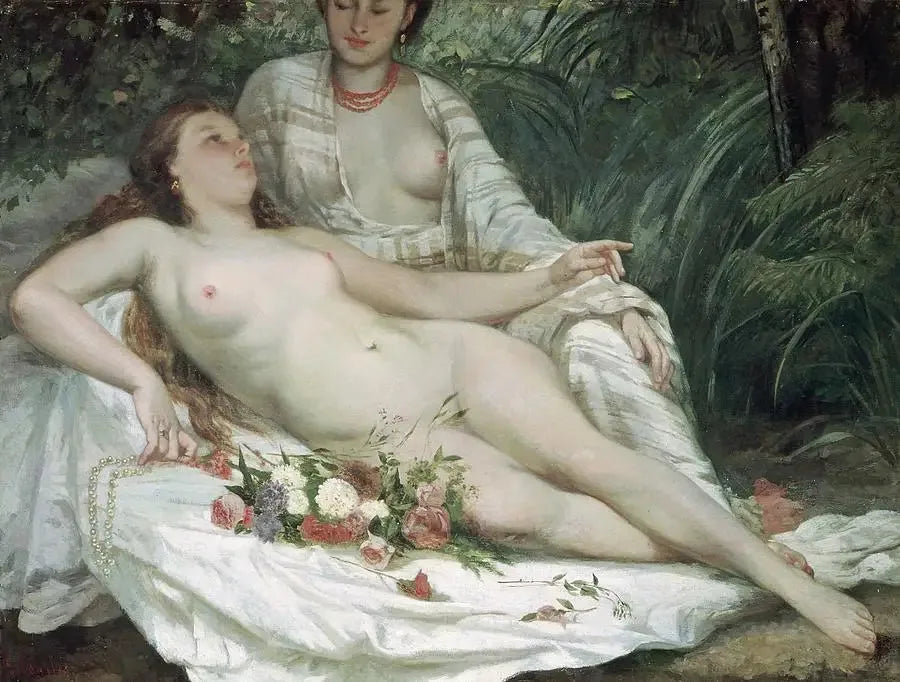Bathers - Gustave Courbet