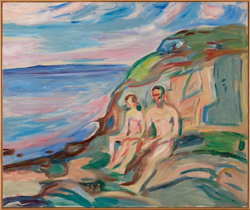 bain de soleil - Edvard Munch image 1 reproduction de peinture à l’huile
