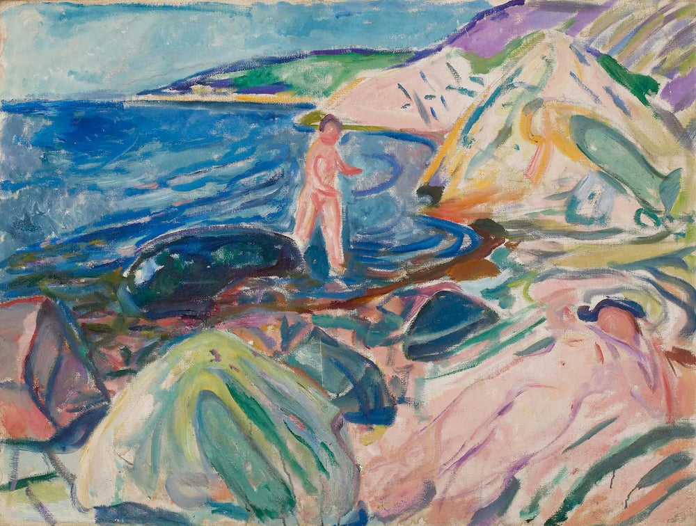 bain de soleil - Edvard Munch image 1 reproduction réalisée par Alpha Reproduction