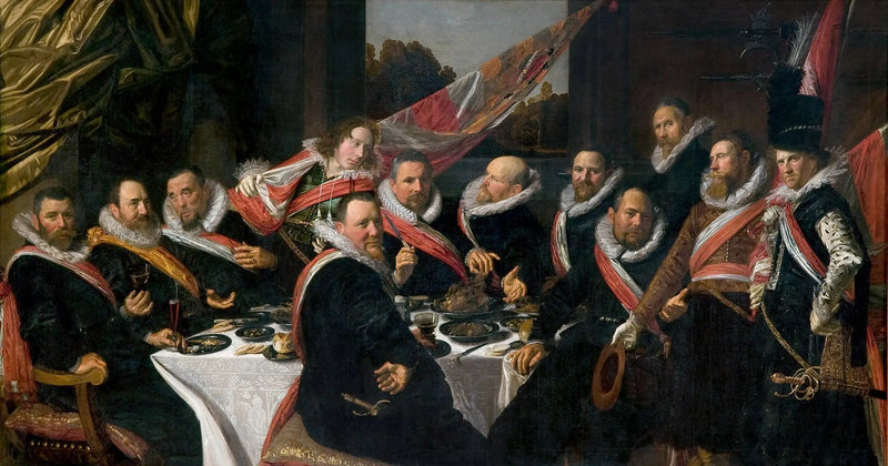 Banquet of the Officers of the Saint George Archers Corps, Haarlem 1616 - Frans Hals