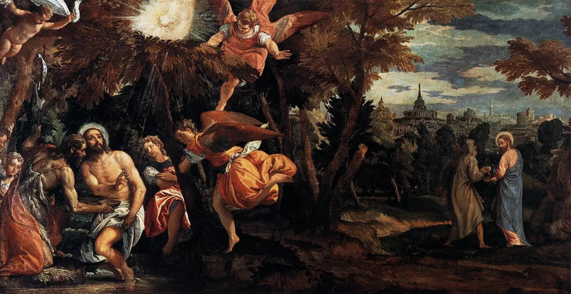 Baptême et tentation du Christ - Paul Véronèse