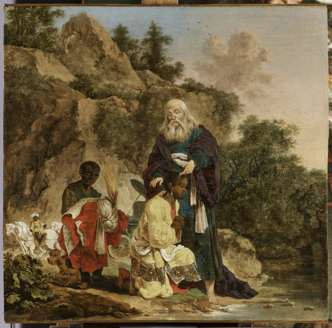 Le Baptême de l'eunuque éthiopien par l'apôtre (et diacre) saint Philippe - Herman Nauwincx