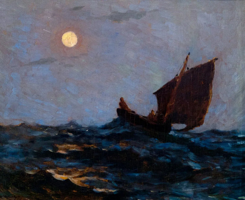Fishing boat in the mist - Henri Le Sidaner