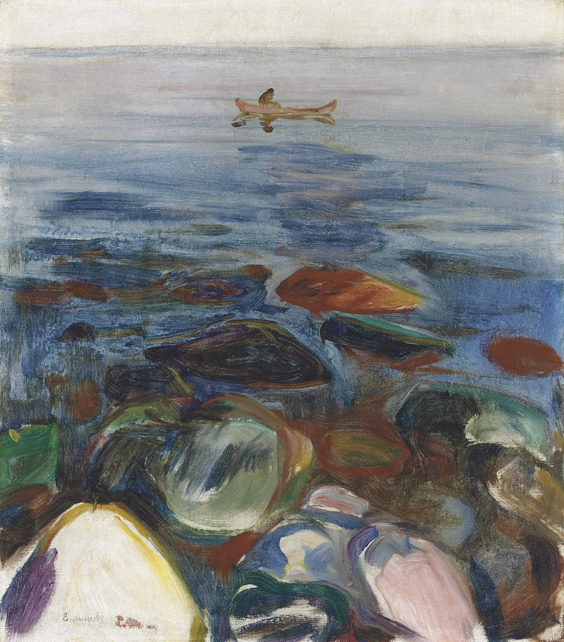 Boat on the Sea - Edvard Munch