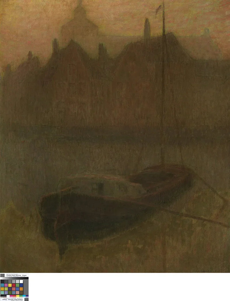 Boat on the Canal (morning) - Henri Le Sidaner