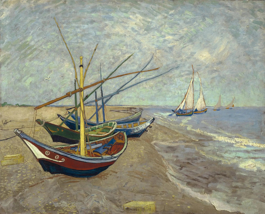 Boats at Saintes-Maries - Vincent van Gogh