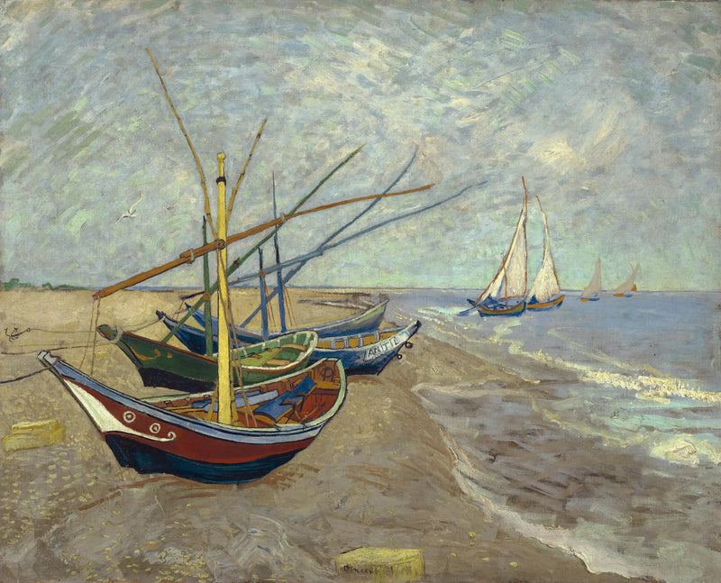 Boats at Saintes-Maries - Vincent van Gogh