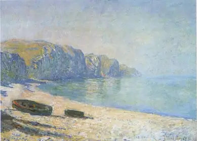 Boats on the beach of Pourville, low tide - Claude Monet