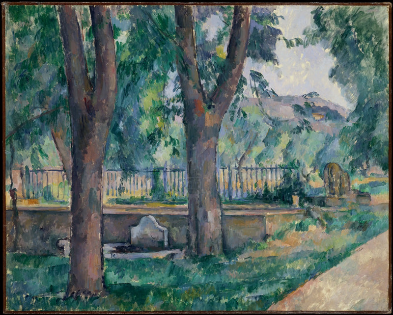 Basin and washhouse of Jas de Bouffan - Paul Cézanne