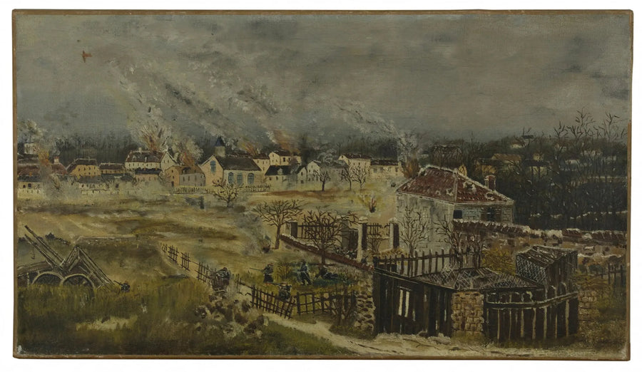 Battle of Champigny - Episode of the 1870 war - Henri Rousseau