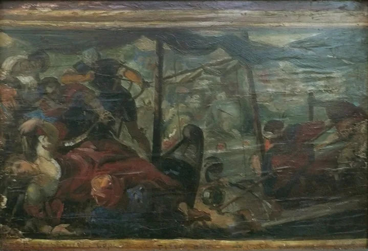 Bataille de Lépante - Copie du Tintoret - Eliseu Visconti image 1 copie de tableau peinte à la main