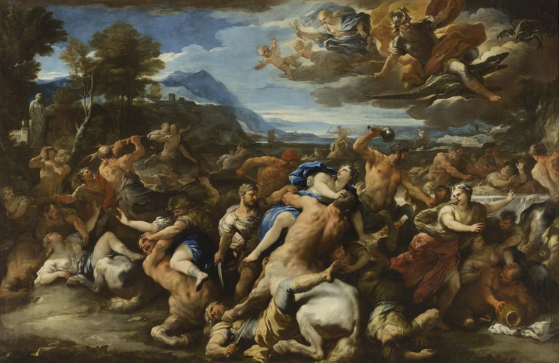 Battle between the Lapiths and the Centaurs - Luca Giordano