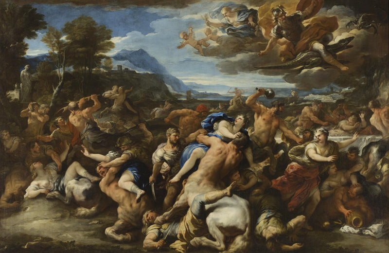 Battle between the Lapiths and the Centaurs - Luca Giordano