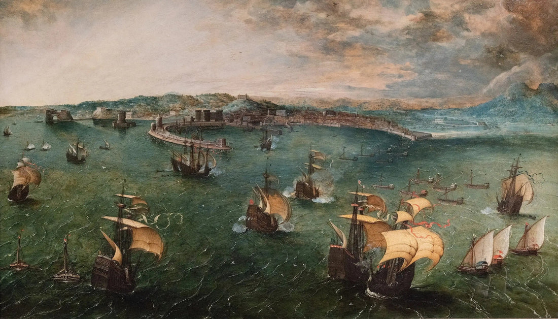 Naval Battle in the Gulf of Naples - Pieter Brueghel the Elder