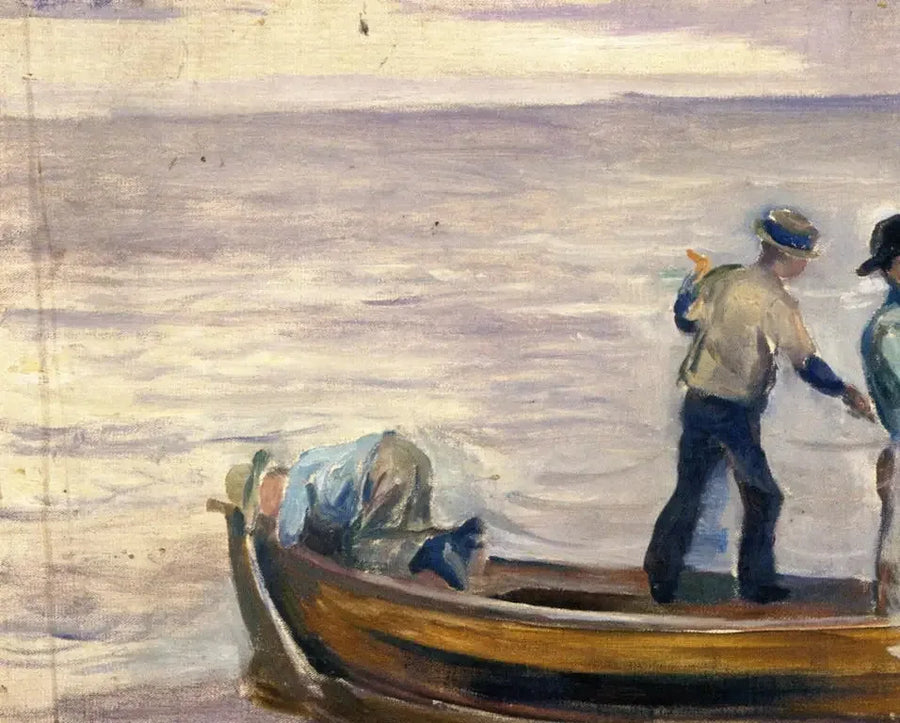 Boat with Three Boys - Edvard Munch