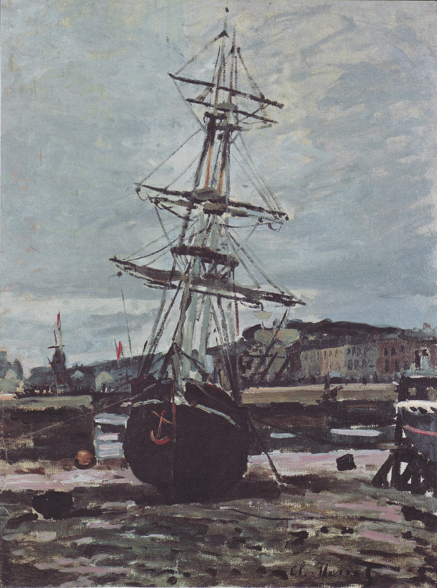 Boat stranded at Fécamp W118 - Claude Monet