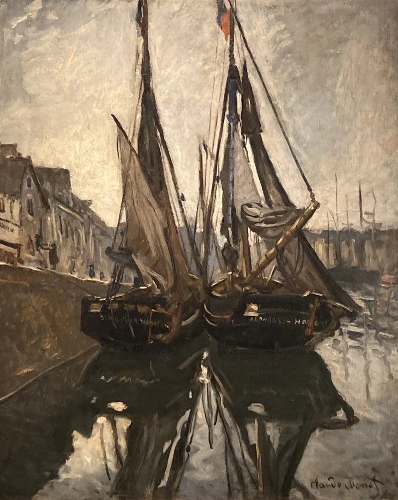 Fishing boat in Honfleur W116 - Claude Monet