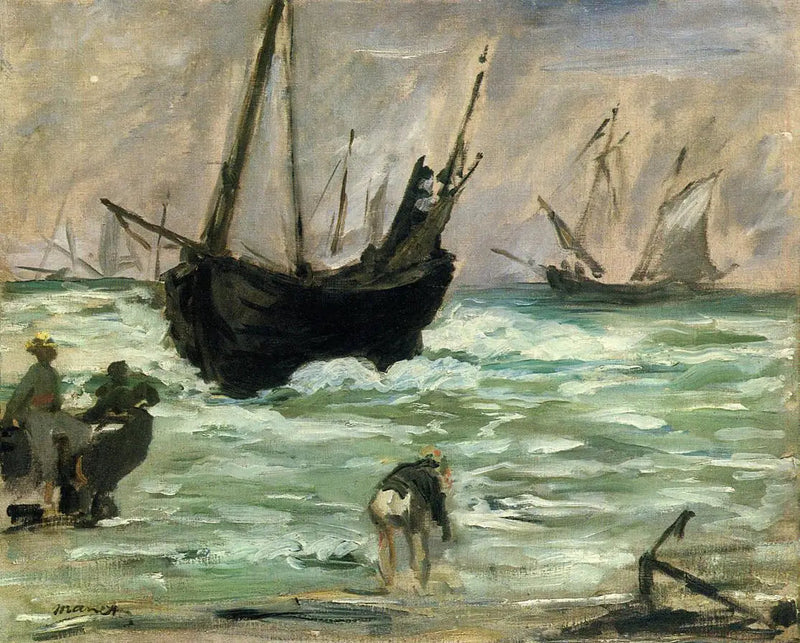 Approaching Boats - Édouard Manet