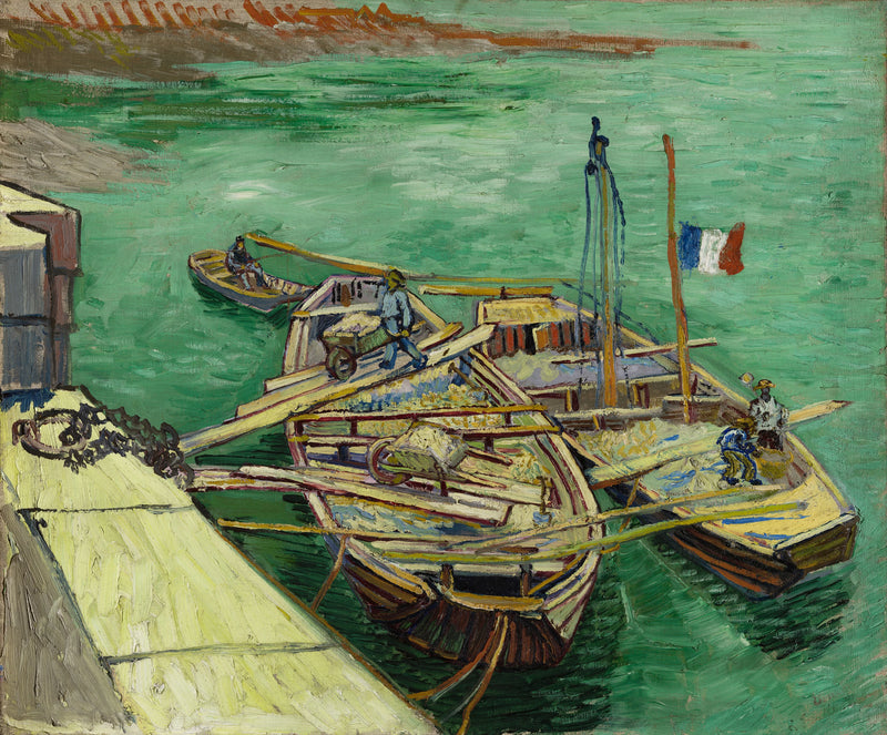 The Moored Boats - Vincent van Gogh