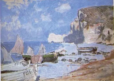 Fishing Boats, Étretat - Claude Monet
