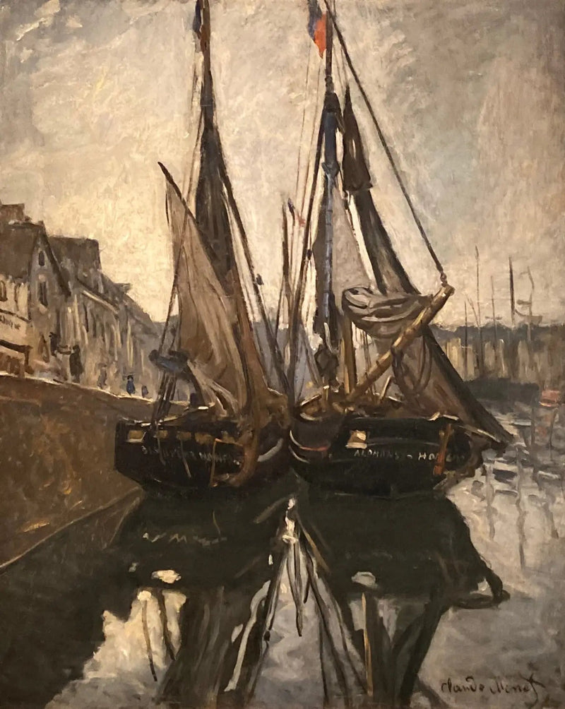 Fishing Boats, Honfleur - Claude Monet
