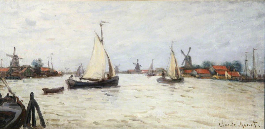Boats in Holland, near Zaandam W173 - Claude Monet