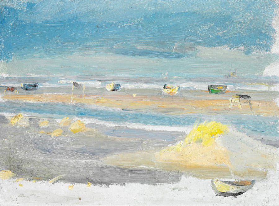 Boats on the beach, Skagen. - Anna Ancher