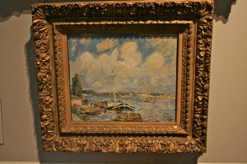 Boats on the Seine - Alfred Sisley