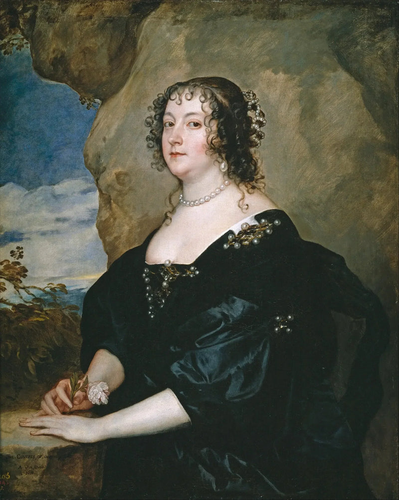 Beatriz van Hemmema, Countess of Oxford (formerly called Diana Cecil) - Antoine van Dyck