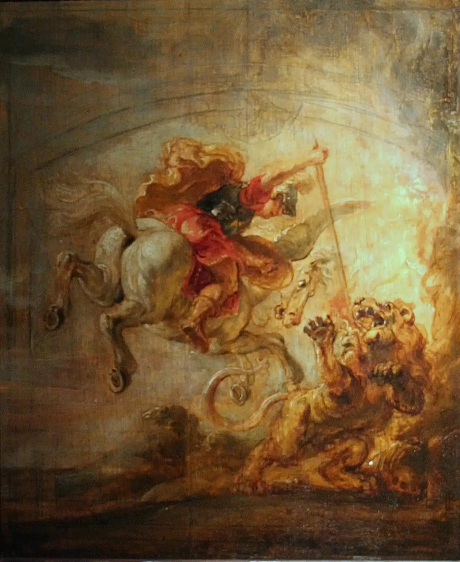 Bellérophon slaying the Chimera - Peter Paul Rubens