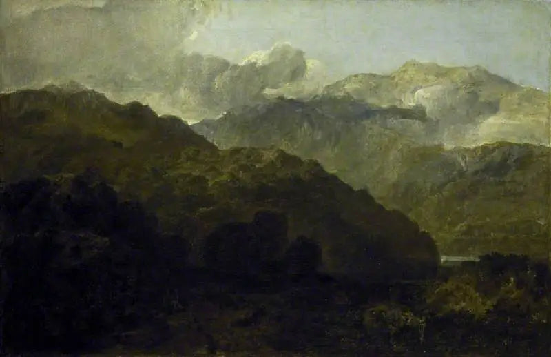 Ben Lomond Mountains, Scotland: The Traveller - See Ossian's War of Caros - J. M. W. Turner