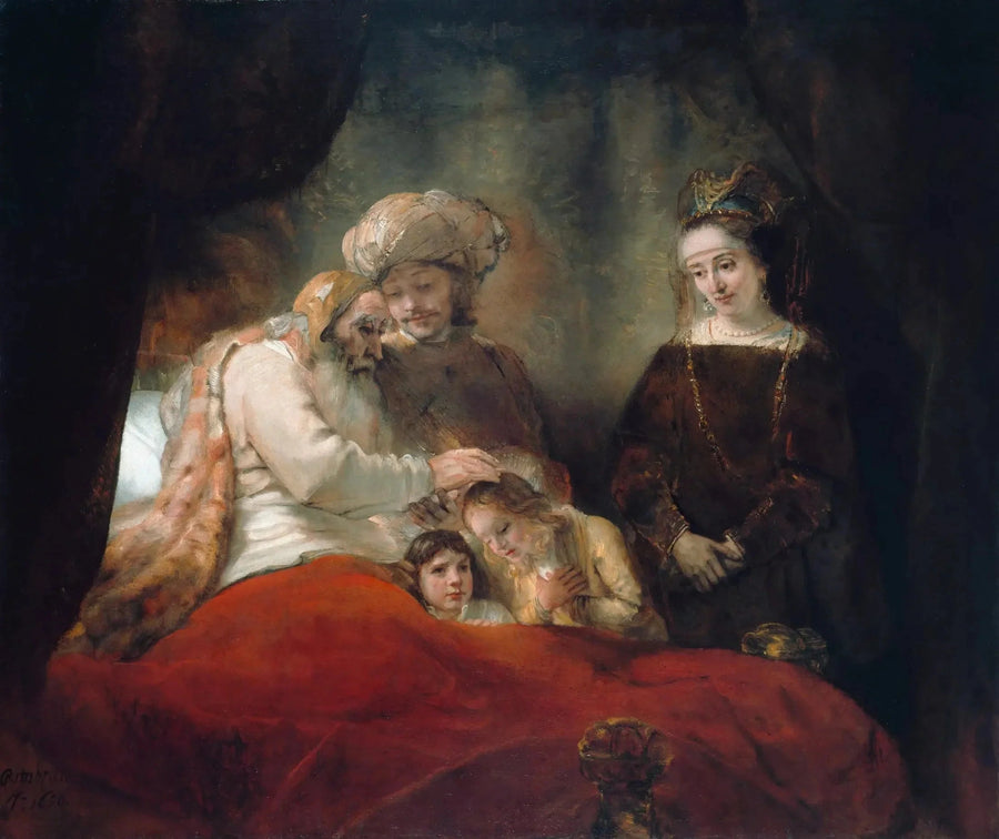 The Blessing of the Sons of Joseph by Jacob - Rembrandt