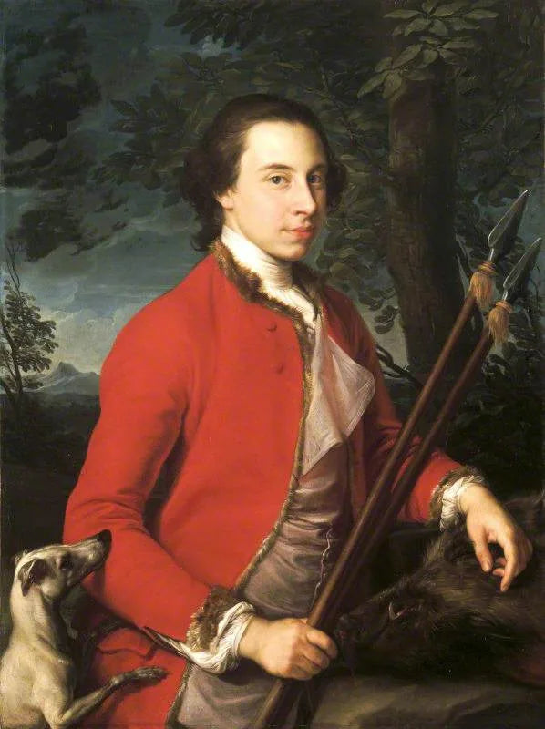Benjamin Lethieullier MP (1728/9-1797), with two sanglier lances - Pompeo Batoni